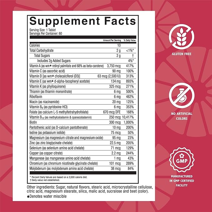 Celebrate Vitamins High ADEK Multivitamin Chewables, 60 Count