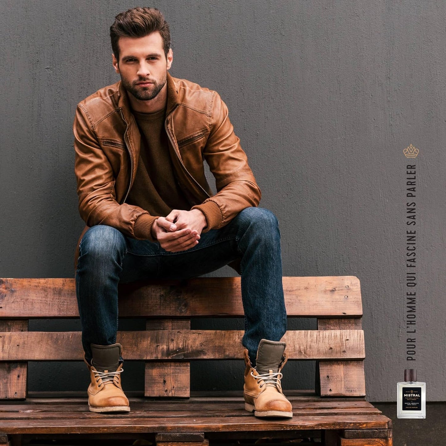 Mistral Men’s Cologne – Santal Absolute Eau de Parfum | Warm & Woody Masculine Scent with Cinnamon, Musk, Patchouli & Sandalwood | Cruelty-Free & Long-Lasting Cologne for Men, Made in France - 3.4 Oz