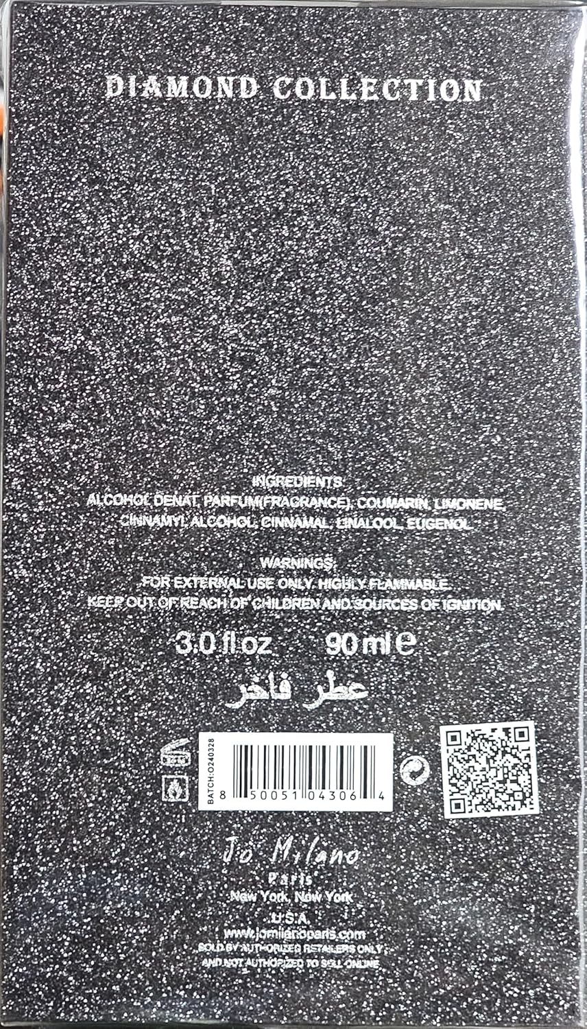 Jo Milano Game of Spades Diamond Parfum Spray, 3.0 Ounce (Unisex)