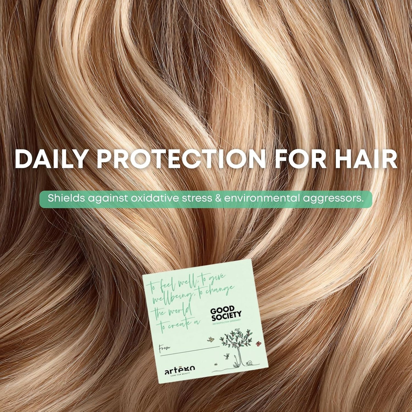 Artègo Good Society Nourishing Boost Hair Mask – Deep Conditioning & Repair Mask for Dry, Brittle Hair (8.5 oz)