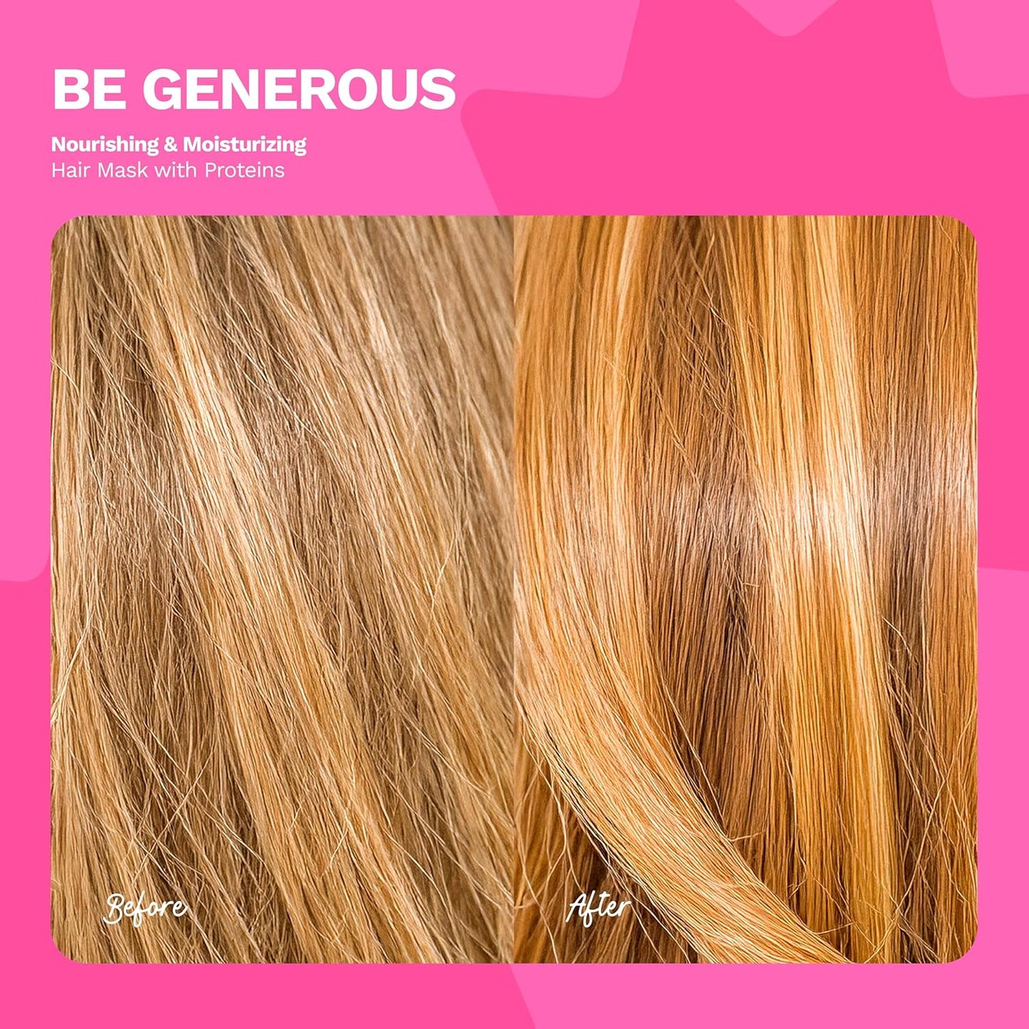 Deep Repair Hair Mask for Dry and Curly Hair – Castor Oil, Biotin, Ginger – Sulfate-Free – Be Generous by Ginger Milk – 8 oz