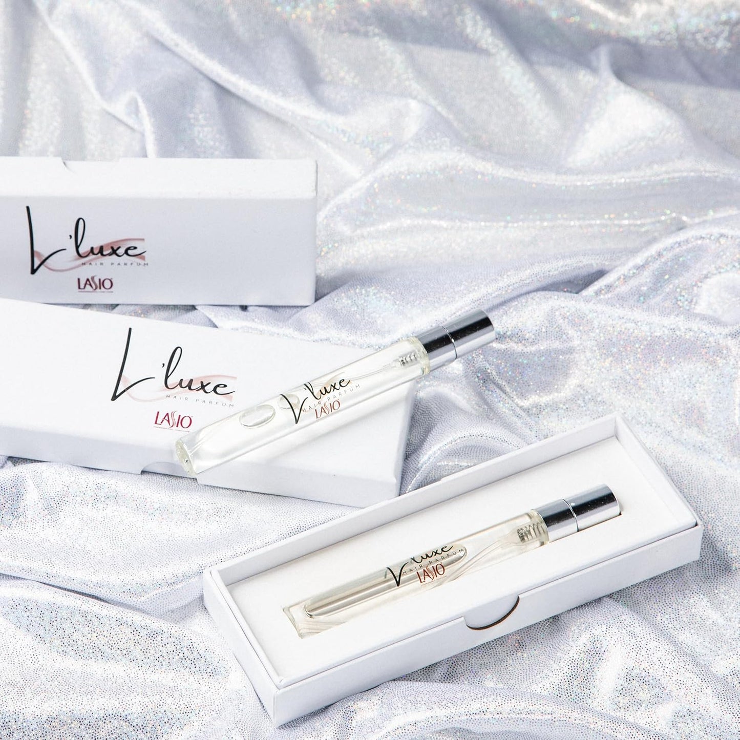 Lasio L’Luxe Hair Parfum – Elegant hair fragrance with jasmine, hyacinth, and water lily. Adds shine tames flyaways, and static, 3.4oz bottle for a sophisticated, polished finish hair scent