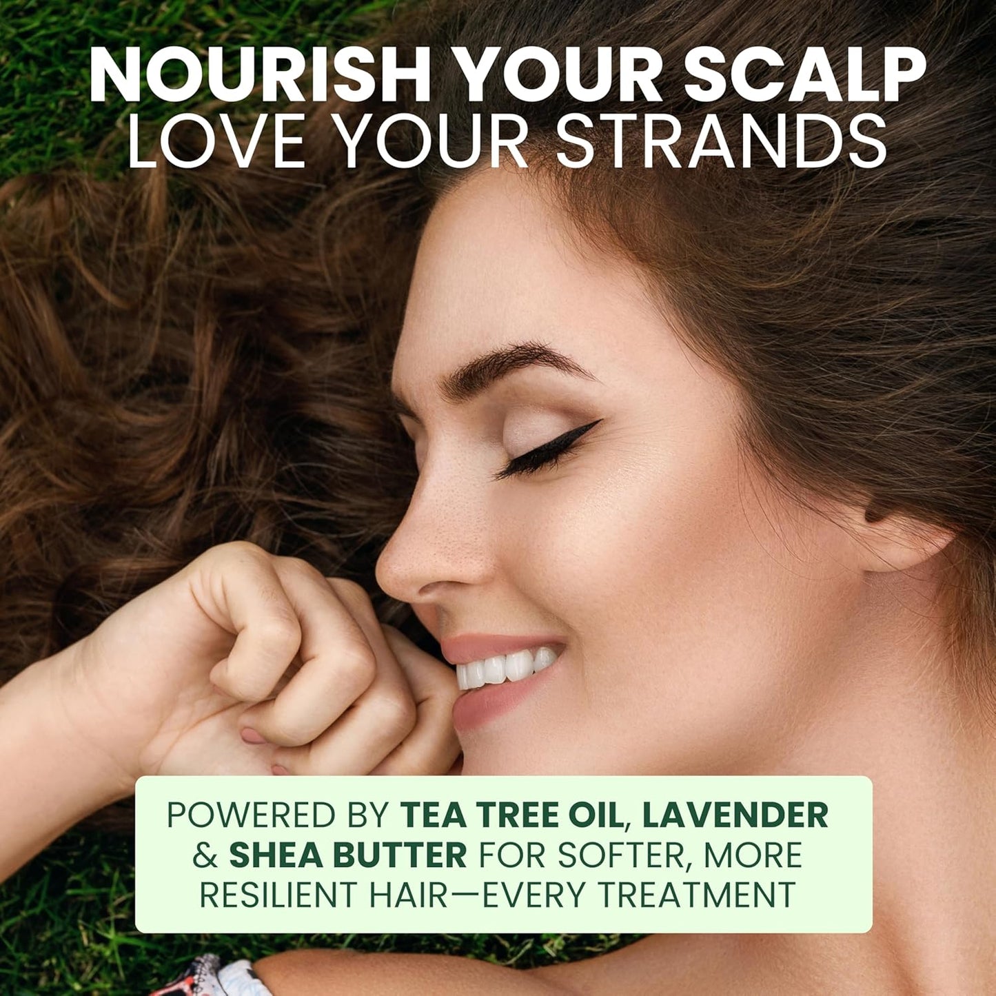 Pure Tea Tree Oil Hair Mask & Scalp Treatment, Deep Conditioner for Damaged & Dry Hair, Hydrates & Soothes Itchy, Scalp Psoriasis Relief, Men & Women, Paraben & Sulfates Free