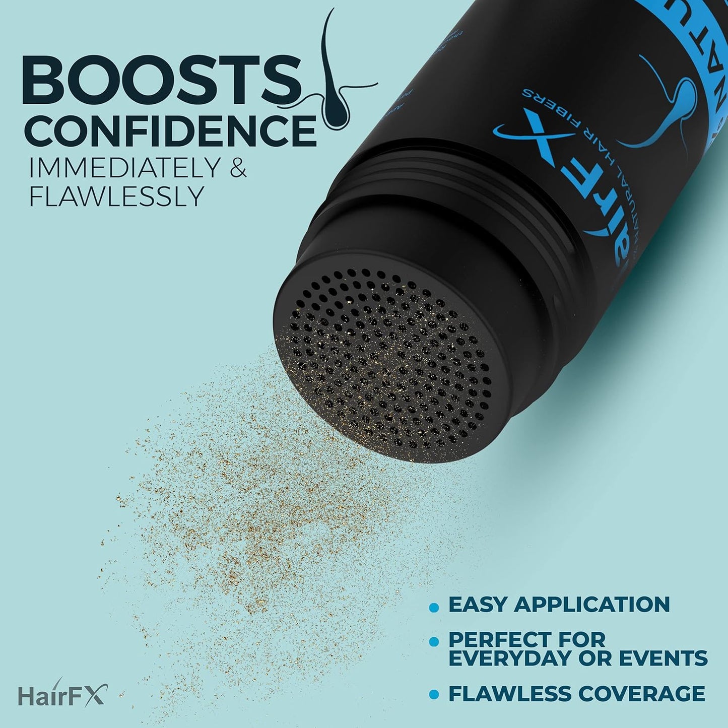 Hair Fibers for Thinning Hair (DARK BROWN) Undetectable & Natural - Giant 28g Bottle – Hair Thickener + Instant Thicker Fuller Hair - Completely Conceals Hair Loss in 15 Seconds for Women & Men