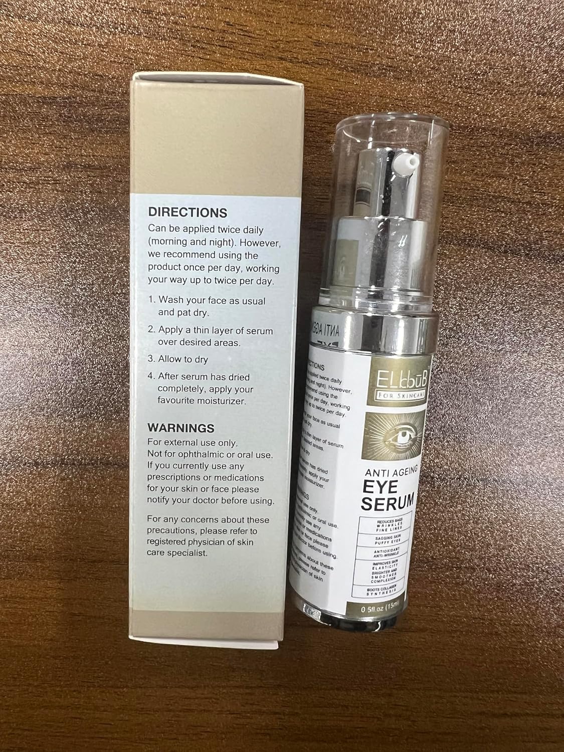Anti Ageing Eye Cream - Anti Wrinkle Eye Serum for Puffy Eyes, Dark Circles, Eye Bags, Crows Feet, Wrinkles,Reduces Wrinkles Saggy Skin Puffy Eyes