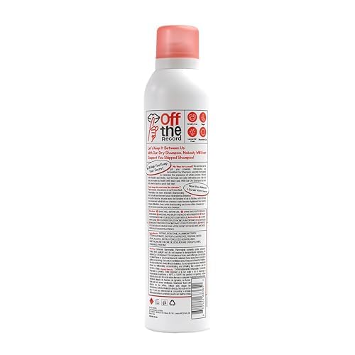 OFF THE RECORD Dry Shampoo - Cherrylicious Delight | Volumizing & Frizz Control | Biotin + Keratin | Smoothness, Shine, and Hair Care | 10.65 oz
