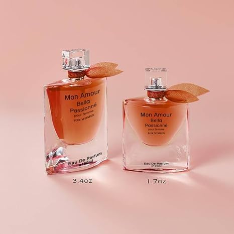 Mon Amour Bella Passione for Women Perfume Eau de Parfum Natural Spray Elegant Scent Fragrance for all Skin Types 3.3 Fluid Ounce