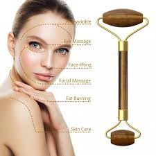 Tiger eye Face Roller and Gua Sha Set - Skin Care Jade Roller and Gua Sha for Women Gifts - Tiger Eye Roller for Face Massage Roller Facial Therepy Lifting Tool Anti Aging Beauty (Tiger Eye)