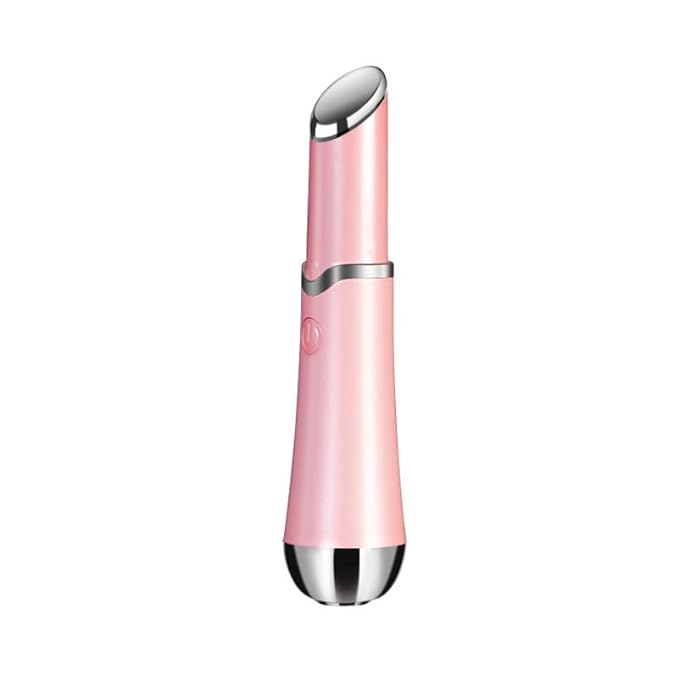 Ideal Swan Eye Massager Wand - Chargeable Facial Massager for Dark Circles, Eye Bags, Puffiness Under Eyes (Pink)