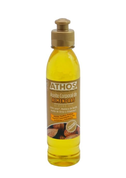 ATHOS, Aceite Corporal Con Almendras, 250 ml., 1 Fl Oz (Pack of 1)