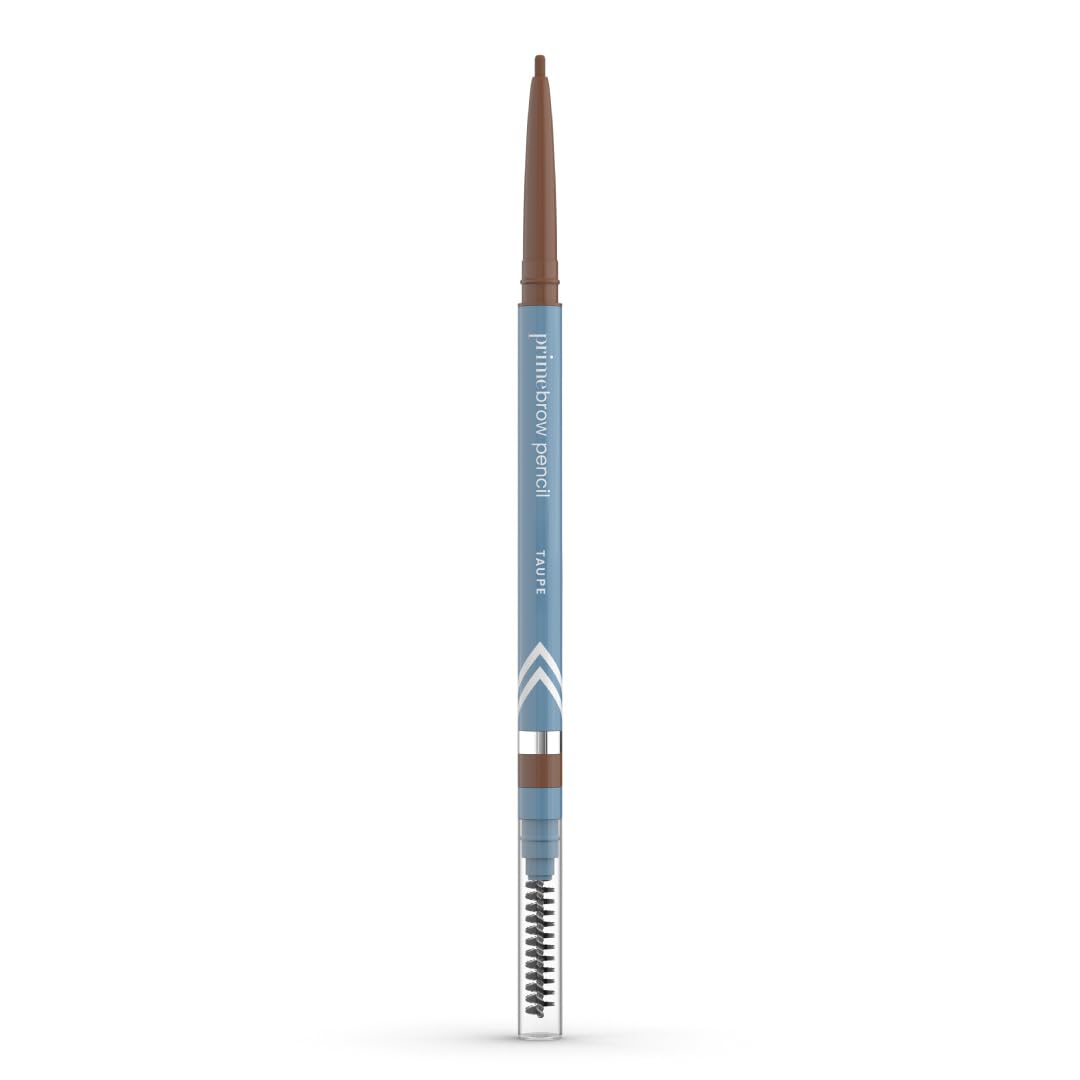 Prime Prometics PrimeBrow Pencil for Mature Women – Ultra-Precise Tip for Natural, Hair-Like Strokes – Smudge-Proof & Long-Lasting Wear – Great for Thinning, Sparse, or Graying Brows (Taupe)