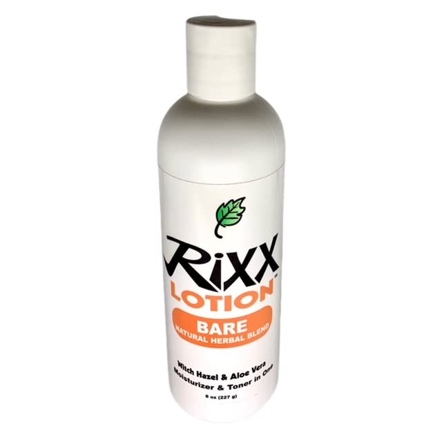 Bare Unscented Natural Herbal Blend (Sport Cap) with Witch Hazel, Aloe Vera, Shea Butter and Hyaluronic Acid. Moisturizer and Skin Toner for Face and Body.