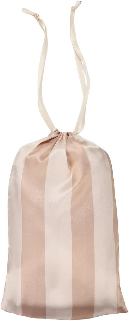 Striped Print 6-Pack Pillowcase, Eye Mask, & Scrunchies Set-Standard