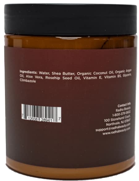 Radha Beauty Argan Oil Hair Mask 8 oz. - Intense Hydrating Repair Formula with 100% Organic Argan Oil, Coconut Oil, and Aloe Vera…