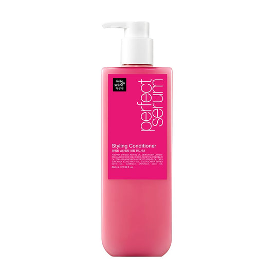 Mise En Scene Perfect Hair Perfume Conditioner - Styling Serum Conditioner - with Peony and Rose Scent, Styling Memory & Heat Protection, Enriched with Argan Oil, Daily Nourishing, 22.99 Fl. Oz.