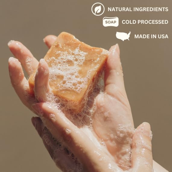 Natural Men's 2 Variety Bar Soap - Gentle Cleansing for Sensitive Skin, Earthy Scents - 10 Pack