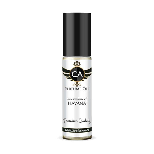 CA Perfume Impression of Havana for Men Eau De Parfum Amber Spicy Scent Long Lasting Cologne for Men Travel Size TSA Ready for Day and Night Wear 0.33 Fl Oz 10ml
