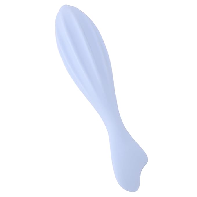 Silicone Facial Massage Roller Handheld Face Roller Massage for Promoting Circulation Face Eyes Blue