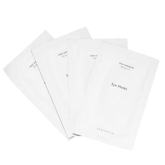 Uncommon Beauty Eye Masks - Anti-Aging, Softening, Smoothing and Depuffing Under Eye Masks for Eye Bags, Fine Lines, and Dark Circles - All Skin Types, Vegan, Cruelty Free, Set of 4