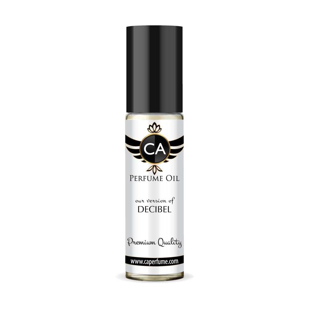 CA Perfume Impression of Decibel for Men Fragrance Oil Amber Spicy Scent Long Lasting Cologne for Men Travel Size TSA Ready Mini Parfum Body Oil Roll-on 0.33 Fl Oz 10ml