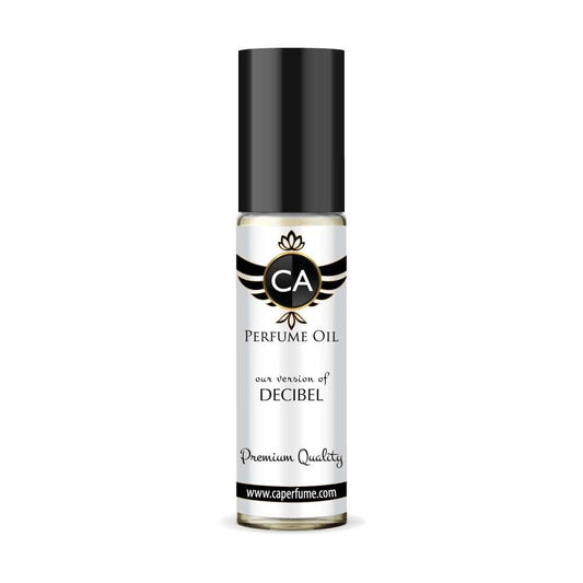 CA Perfume Impression of Decibel for Men Fragrance Oil Amber Spicy Scent Long Lasting Cologne for Men Travel Size TSA Ready Mini Parfum Body Oil Roll-on 0.33 Fl Oz 10ml