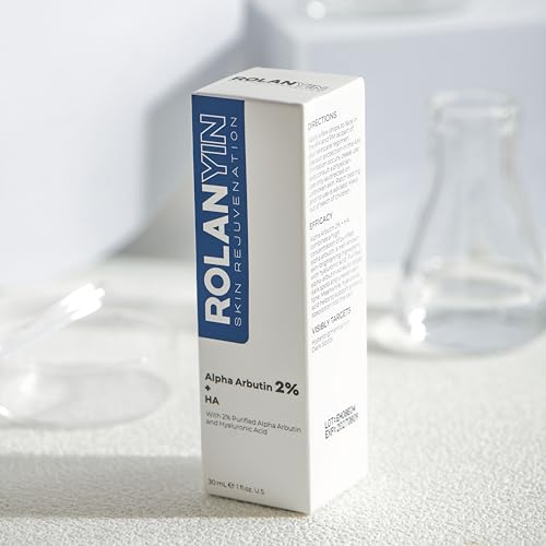 ROLANYIN Alpha Arbutin 2% + HA Facial Serum Reduces Dark Spots Uneven Tone Deep Hydration Anti Aging Skin Repair and Texture Refinement Skin Care