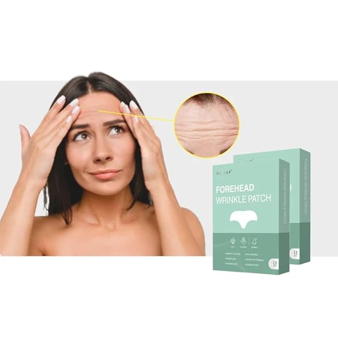 Forehead Wrinkle Patches - Reusable Silicone Pads for Forehead Lines & Frown Wrinkle Patches - Anti-Wrinkle Face Patches for Smoother, Firmer Skin - Overnight Wrinkle Treatment for Women & Men