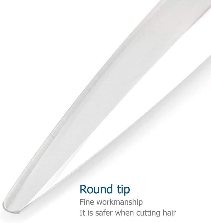 Barber Scissors 7" Professional Sliding Hair Scissors Willow Shape Sliding Hair Shears Professional Haircut Razor Edge 440c Barber Shears KINSARO for Hairdresser Barbershop or Home Use