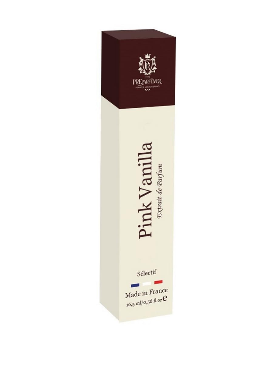 From France Pink Vanilla for Women 16ml – Floral Gourmand Scent From France – Luxury Fragrance with Saffron, Rose – Long Lasting Perfume With Caramel and Vanilla Notes