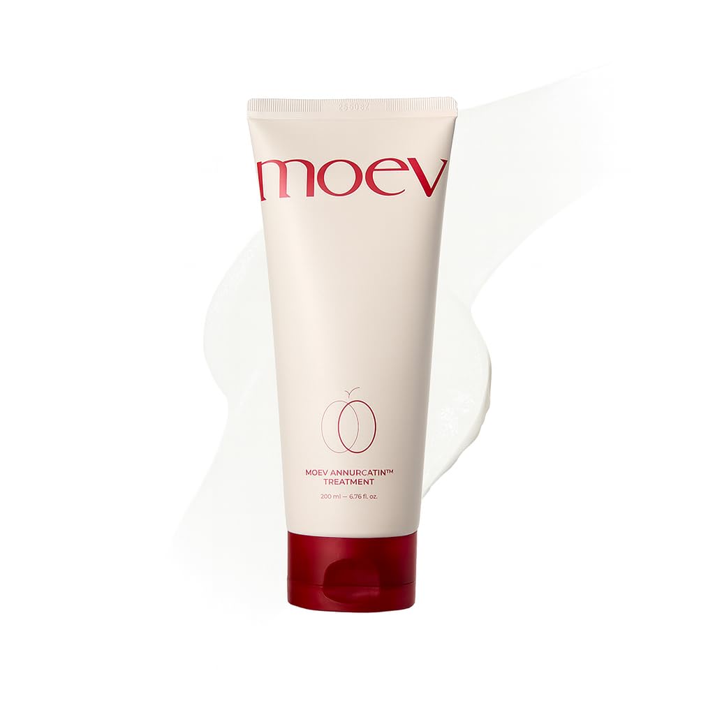 MOEV ANNURCATIN Hair Treatment Mask | Korean Apple Hair Care for Deep damage repair | Sulfate-Free | Thickening & Moisturizing conditioner for damaged, thin, dry hair (6.76 fl.oz, apple & vanilla)