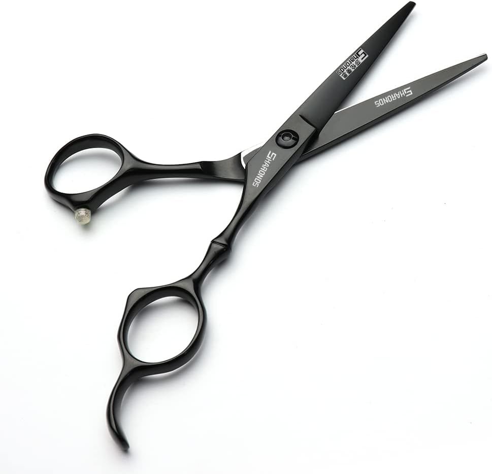 6/7 Inch Hairdressing Scissors Set Barber Shop Hair Scissors Styling Tools (5.5 Flat shear)