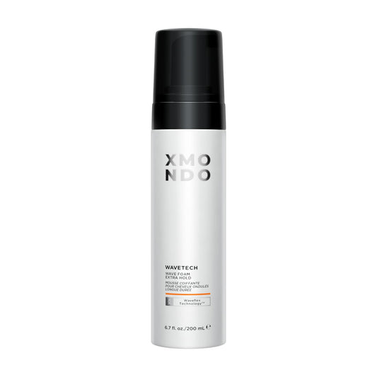 XMONDO Hair Wavetech Extra Hold Wave Foam - Vegan Formula with Pro-Vitamin B5 and Anti-Frizz Nutrients to Fight Static, Control Frizz, and Enhance Your Wavy Hair, 6.7 Fl Oz 1-Pack