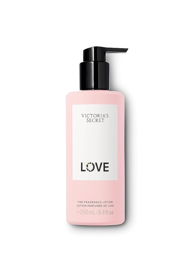 Victoria's Secret Love Fragrance Lotion, Notes of Fresh Juniper, Apricot Blush & Boyfriend Tee (8.4 oz)