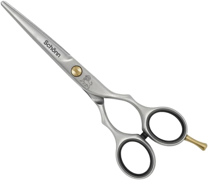 Hair Cutting Scissors, Schönn Hair Scissor, Professional 6.0 inch Right-Handed Barber Shears - German Stainless Steel, Hand Sharpened (6.0 Inches)