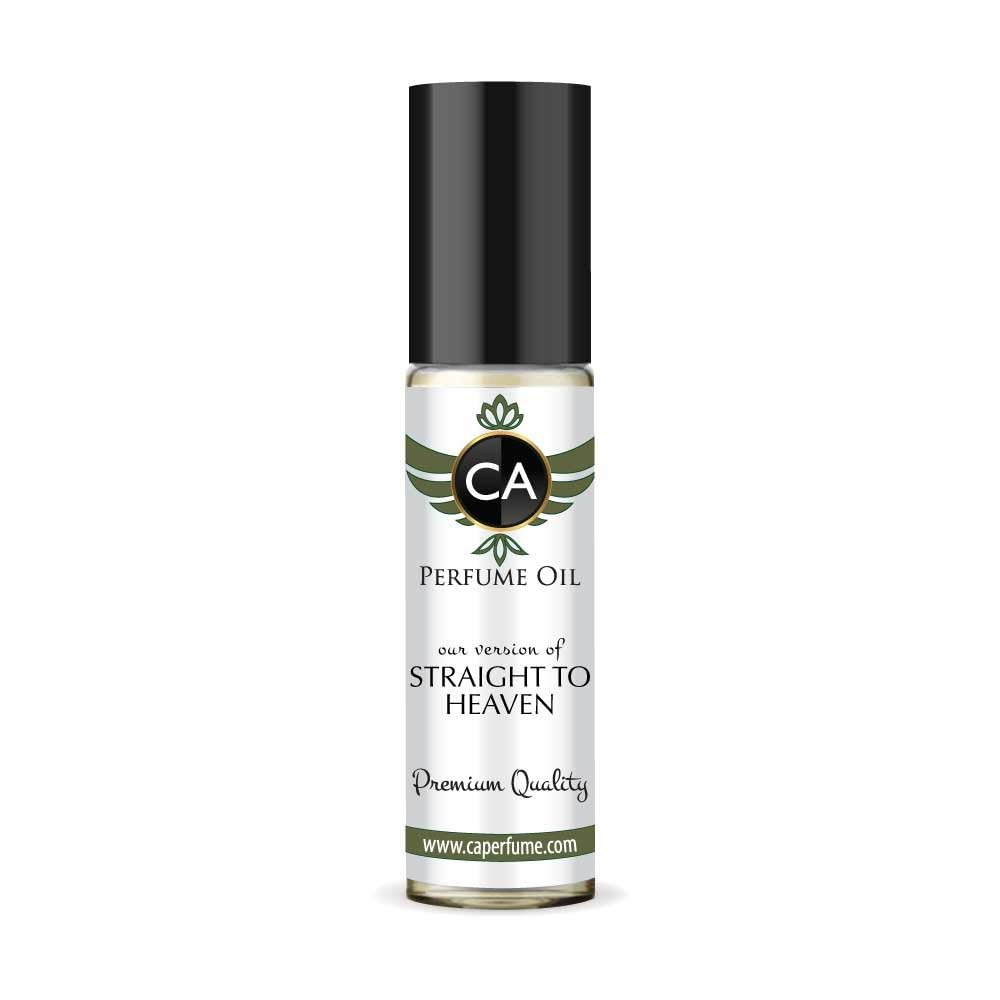 CA Perfume Impression of Straight To Heaven for Men Eau De Parfum Woody Spicy Scent Long Lasting Cologne for Men Travel Size TSA Ready for Day and Night Wear 0.33 Fl Oz 10ml