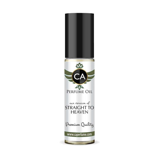 CA Perfume Impression of Straight To Heaven for Men Eau De Parfum Woody Spicy Scent Long Lasting Cologne for Men Travel Size TSA Ready for Day and Night Wear 0.33 Fl Oz 10ml