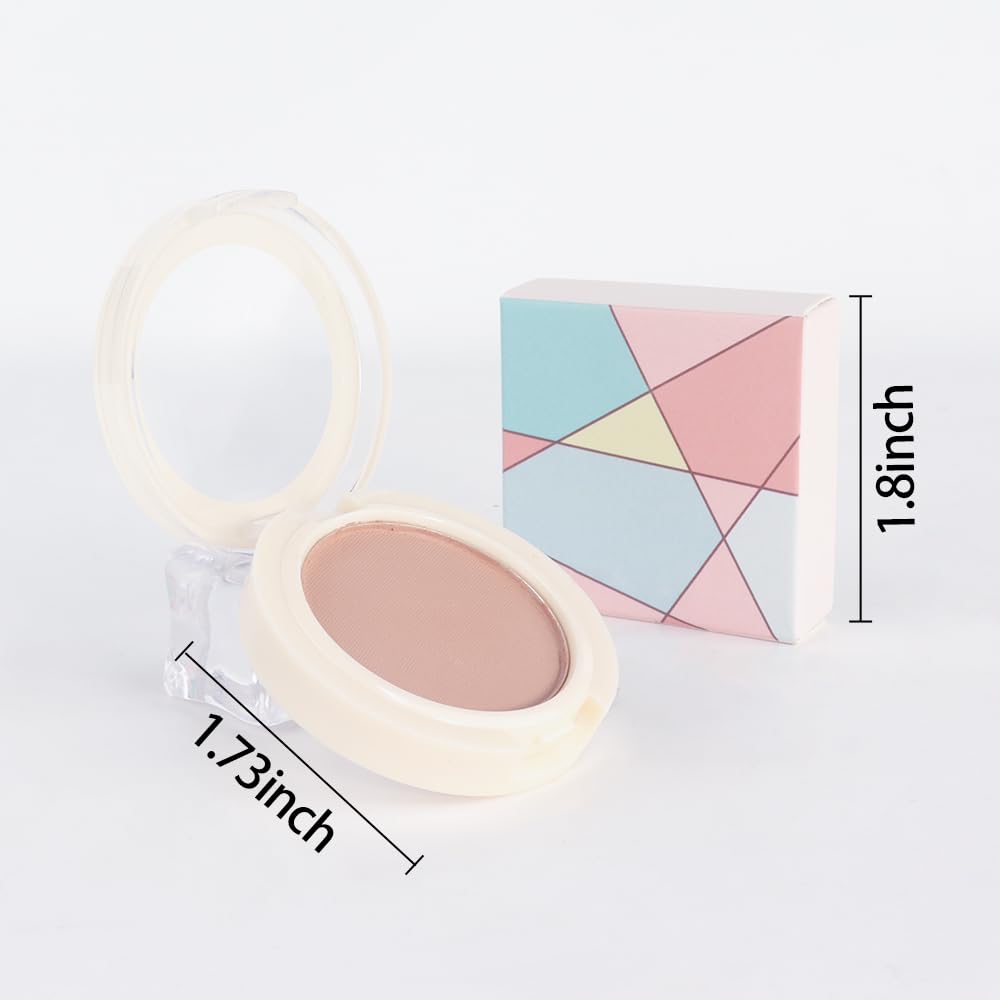 Eyeshadow Single Matte, High-Pigment Monochrome Eye Shadow Pressed Powder, Everyday Velvety Silky Eye Makeup Looks, Professional Long-Lasting Waterproof Single Eyeshadow Palette, Nude 01