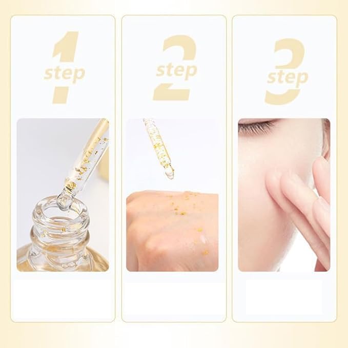 1PC Australian 24K Pure Gold AMPOULE, Hydreating Lifting Moisturizing, Firming Soothing Ampoule Facial Essence, 100ml / 3.4fl. oz