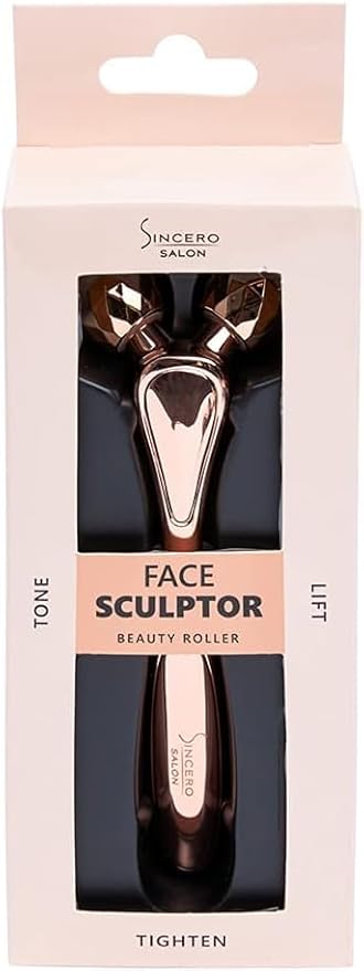 DIDIER LAB Sincero Salon 3D Face Roller - Face Massager for Face Lifting - Skin Tightening Massage Roller - Anti-Aging & Anti-Wrinkle Facial Massager Eye Roller - Massage Tool - Face Roller Massager