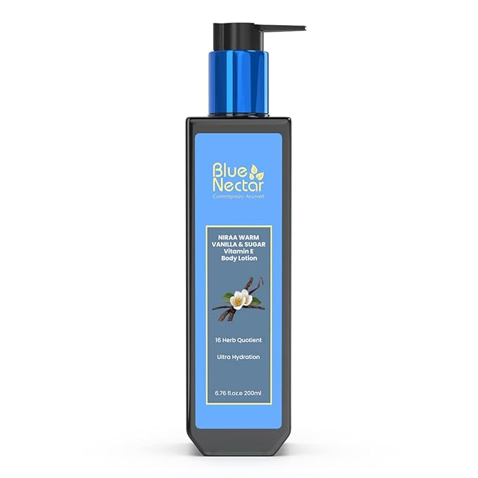 Blue Nectar Shea Butter Moisturizing Body Lotion with Vanilla & Vitamin E for Hydration | Body Lotion for Dry Skin | For Women & Men (12 Herbs, 6.76 Fl oz)