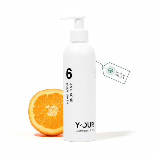 Y'OUR Acne Clearing Body Wash | Gentle & Non-Drying Salicylic Acid Formula | For All-Over Body Use - Smooths Texture & Evens Tone | Clears Bacne & Breakouts for Women + Men, Paraben & Sulfate Free