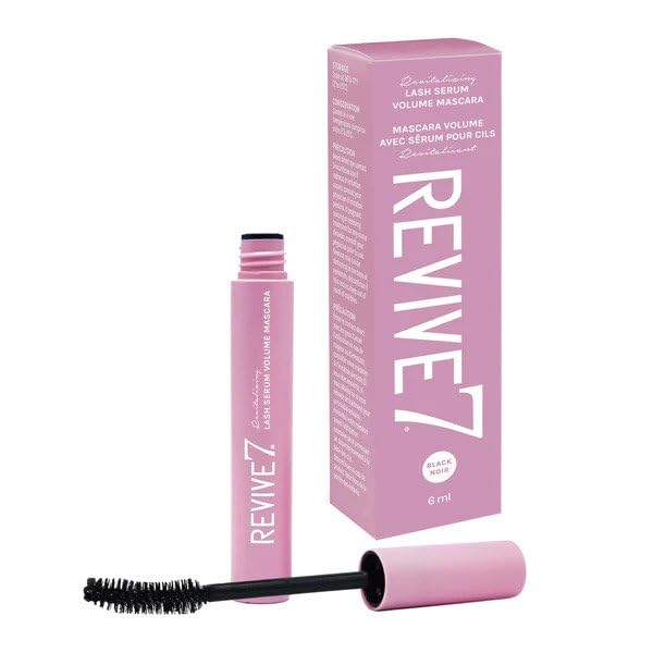 The Original Revive7 Revitalizing Lash Serum Volume Mascara - Lash Serum Smudge-Proof Formula Eye Makeup Waterproof Mascara For Length & Volume Makes Lashes appear Longer Black Noir - 6 ml
