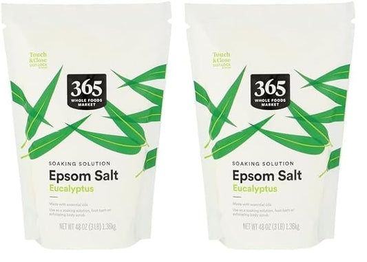 365 by Whole Foods Market, Epsom Salt Eucalyptus, 48 Ounce (Pack of 2)
