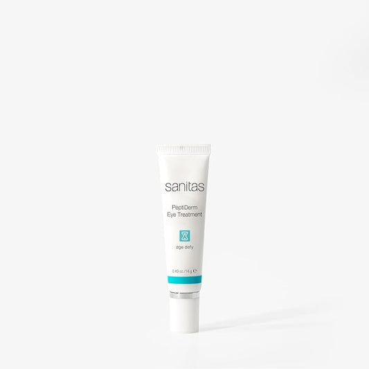 Sanitas Skincare PeptiDerm Eye Treatment, Multibenefit, Daily Eye Therapy, 0.49 Ounce