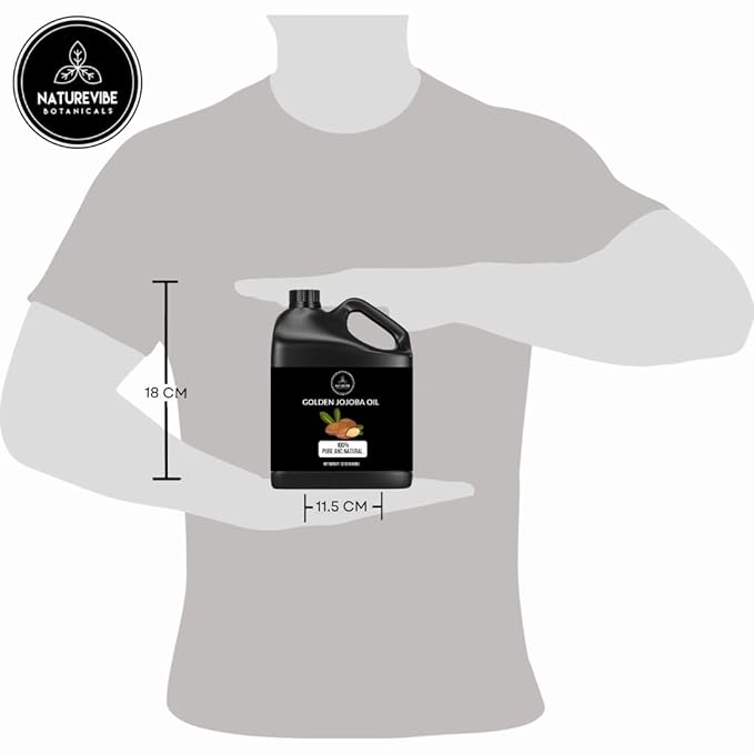 Naturevibe Botanicals Jojoba Oil 32 Ounces | 100% Pure and Natural | Great for Skin Care and Hair Care