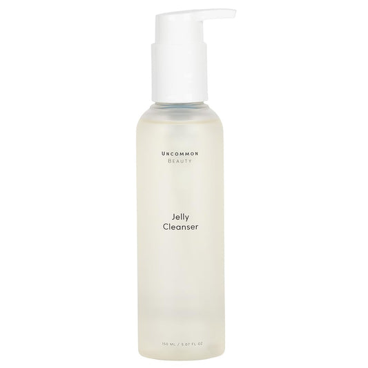 Uncommon Beauty Jelly Cleanser - Daily Gentle Face Wash and Makeup Remover with Aloe Vera Gel - All Skin Types, Vegan, Cruelty Free, Synthetic Fragrance Free, 5.07 FL OZ