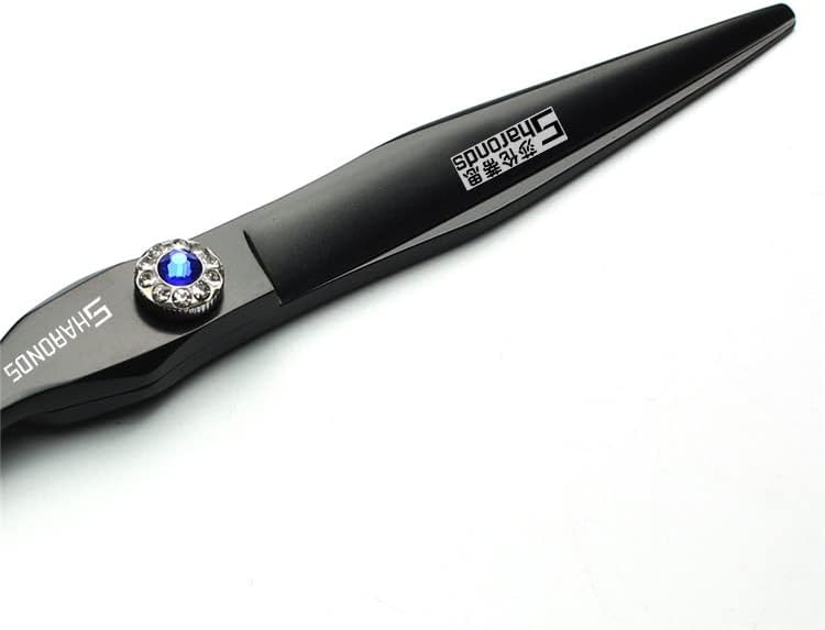 6+7 inch hair stylist barber scissors black plate dragon 440C hairdressing cutting scissors+thinning scissors (3PC)