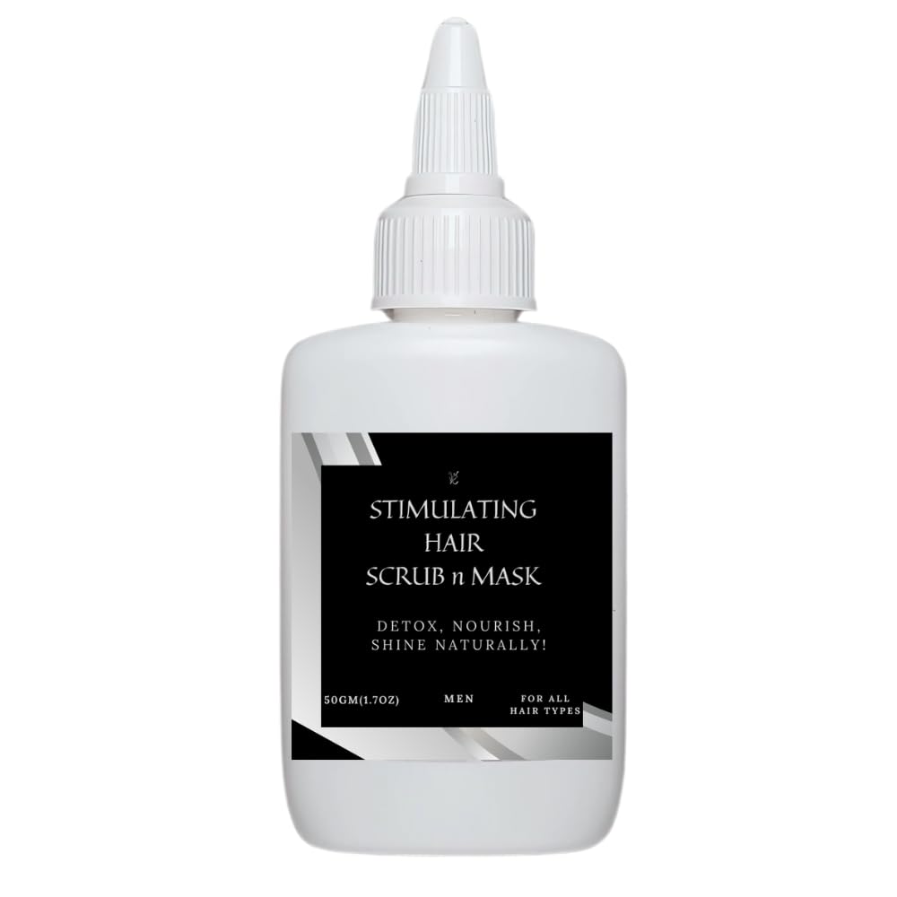 K C Scalp Detox & Hair Treatment Mask - Deep Conditioner for Dry Scalp & Damaged Hair – Scalp Care for Buildup, Flakes & Oil Control – All Hair/Scalp Types – Spa Grade Formula (MEN)