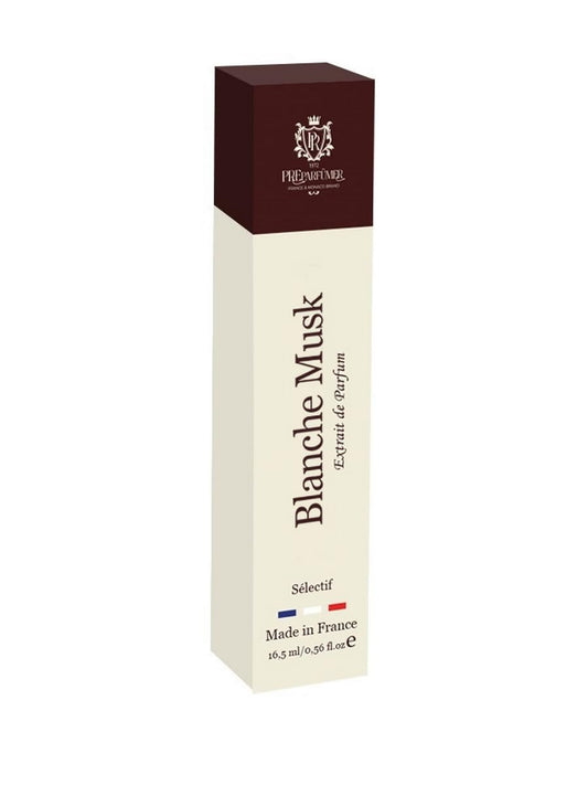 from France Blanche Musk Perfume 16ml – Clean Floral Aldehyde Scent – Elegant Notes of Peony, Violet & Musk – Soft Powdery Finish