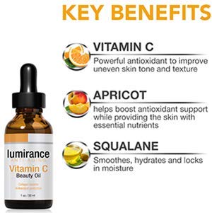 Luminance Brightening Skin Care Set with Vitamin C Eye Lift and Anti-Aging Vitamin C Oil, 1 oz each